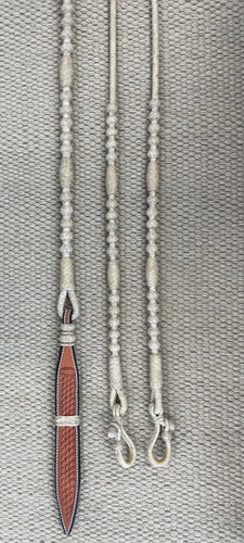 Romal Reins - RR20 - 12 Plait Oklahoma Natural Rawhide 102