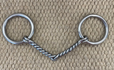 BIT - PB05 - Pro Choice EQ Pony Ring Twisted Snaffle 4 1/2