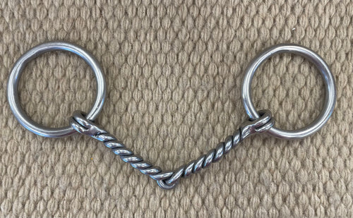 BIT - PB05 - Pro Choice EQ Pony Ring Twisted Snaffle 4 1/2