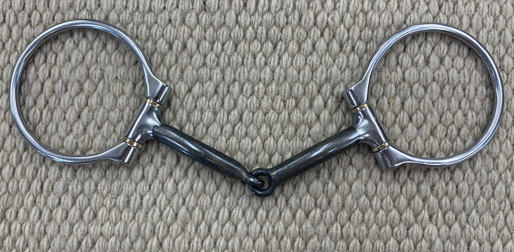 BIT - RM54 - Reinsman D-Ring Smooth Sweet Iron Snaffle