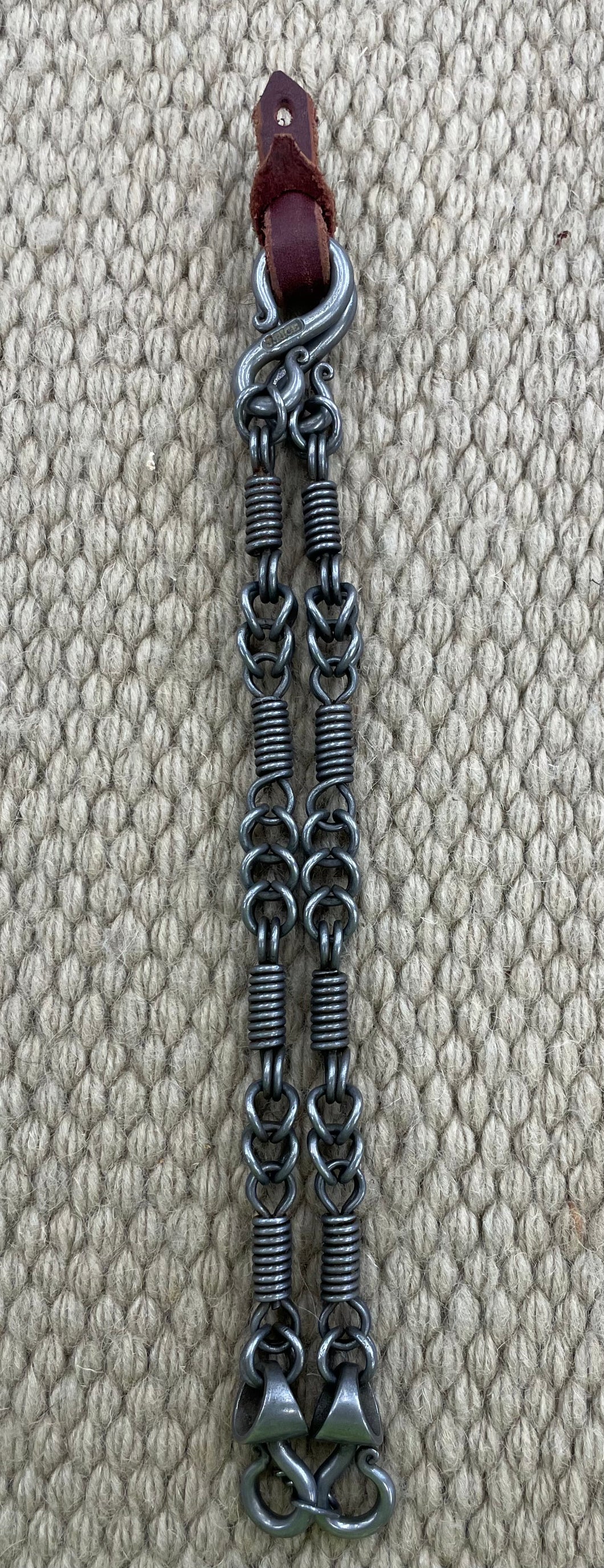 Rein Chains - RCH35 - Jed Rice Triple Twist w/ Double Rings 9 3/4