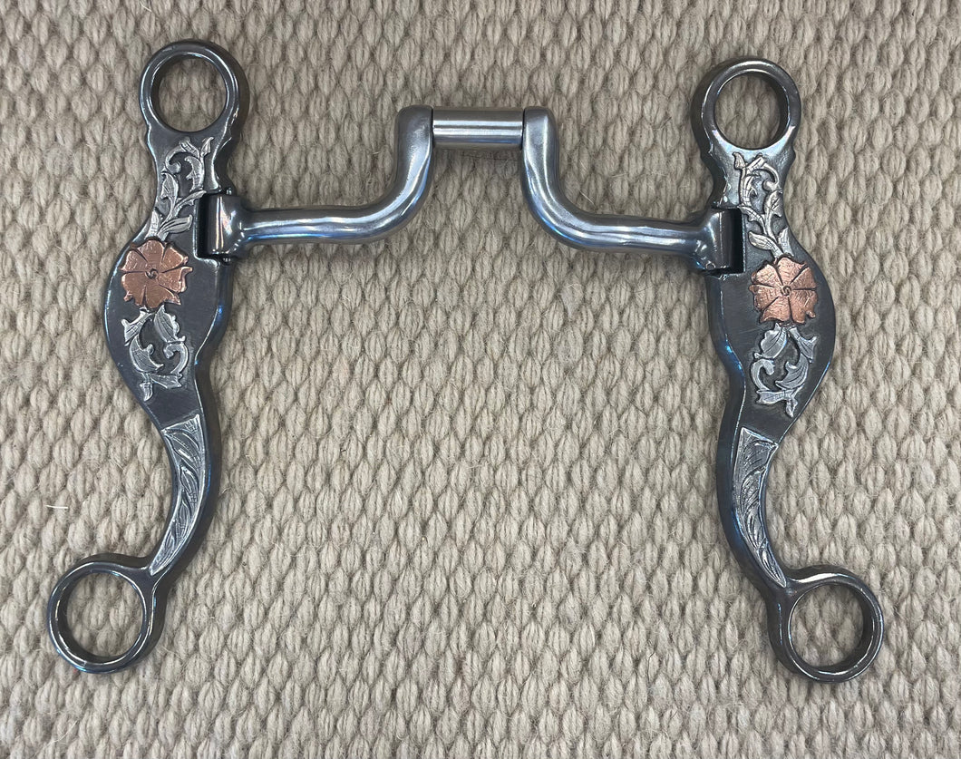 BIT - CT04 - Cowboy Tack Desert Rose Hinged Port