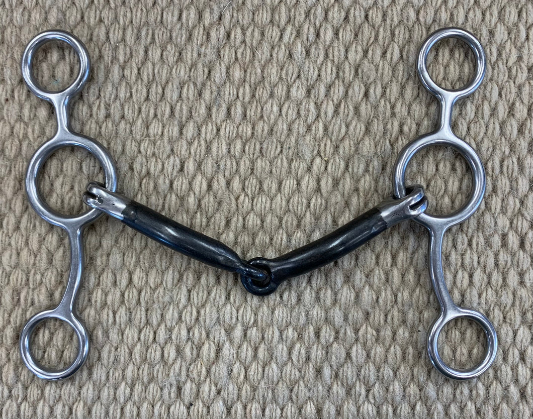 BIT - RM64 - Reinsman Junior Cow Horse Smooth Sweet Iron Snaffle