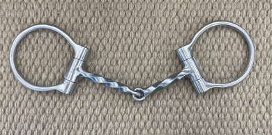 BIT - CT02 - Cowboy Tack Plain D-Ring Twisted Snaffle