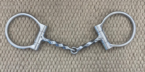 BIT - CT02 - Cowboy Tack Plain D-Ring Twisted Snaffle