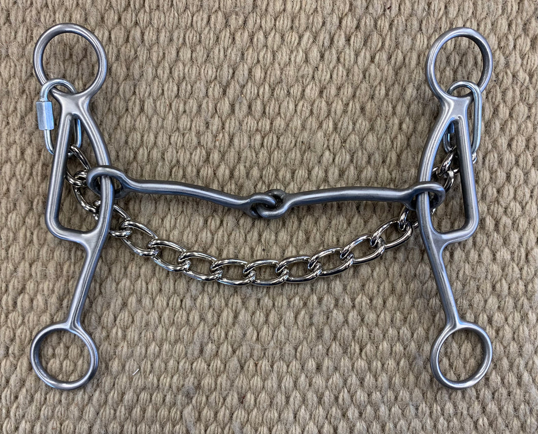 BIT - CE05 - Classic Equine Game Changer Gag Bit w/ Chain