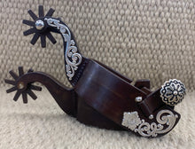 Spurs - SP46 - Tom Balding Ladies Brown w/ Floral Shank and Heelband