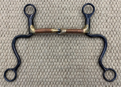 BIT - DT123 - Dutton Long Calvary Copper Wrap Snaffle