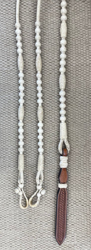 Romal Reins - RR98 - 12 Plait Oklahoma Style Natural 98