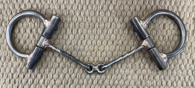 BIT - NH27 - Nolan Hansen Signal D-Ring Twisted Dogbone Snaffle - 2 1/2