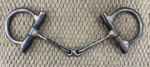 BIT - NH27 - Nolan Hansen Signal D-Ring Twisted Dogbone Snaffle - 2 1/2