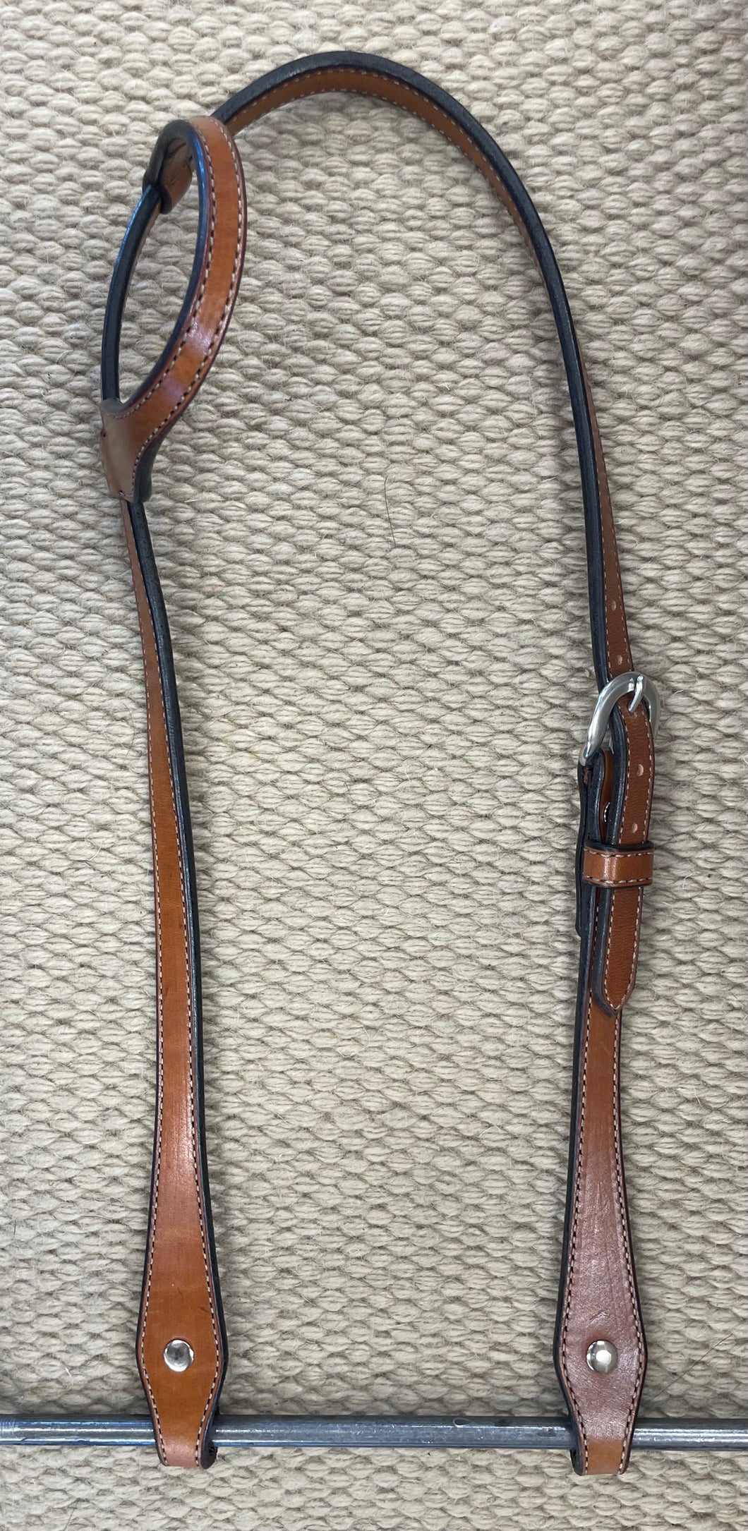 Headstall - HS167 - Full Sliding Ear Plain Antiqued