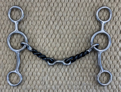 BIT - RM65 - Reinsman Junior Cow Horse Sweet Iron Twisted Snaffle
