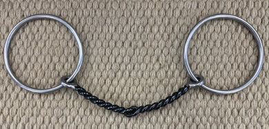 BIT - RM29 - Reinsman Loose Ring Small Twisted Sweet Iron Snaffle