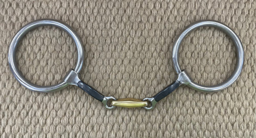 BIT - PC40 - Pro Choice EQ Ring Square Dogbone Snaffle