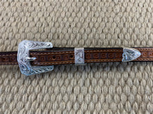 Headstall - HS138- Geometric Antiqued w/ Silver Plate