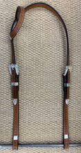 Headstall - HS138- Geometric Antiqued w/ Silver Plate