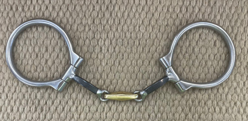 BIT - PC35 - Pro Choice EQ D-Ring Square Dogbone Snaffle