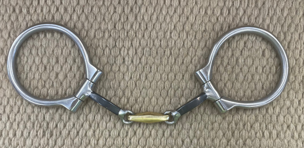 BIT - PC35 - Pro Choice EQ D-Ring Square Dogbone Snaffle