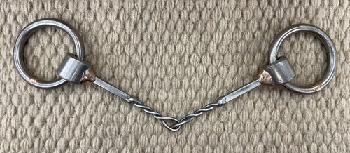 BIT - NH09 - Nolan Hansen Loose Ring Half Twisted Snaffle - 1 7/8