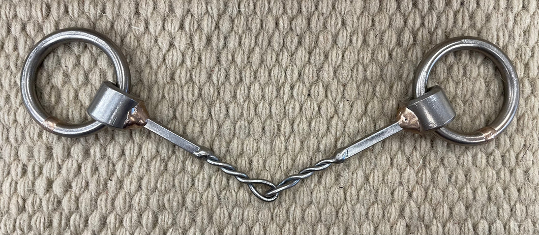 BIT - NH09 - Nolan Hansen Loose Ring Half Twisted Snaffle - 1 7/8