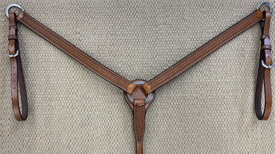 Breast Collar - BC29 - 1 14” Straight Antique Basket