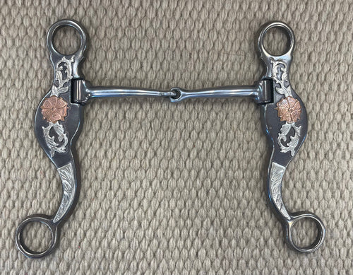 BIT - CT05 - Cowboy Tack Desert Rose Snaffle