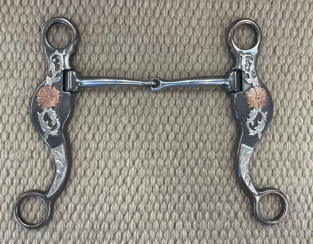 BIT - CT05 - Cowboy Tack Desert Rose Snaffle
