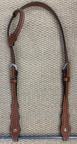 Headstall - HS28 - Basket Antiqued Single Ear