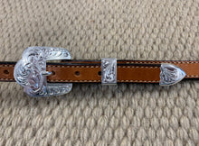 Headstall - HS155 - Plain Medium Oil Split Ear with Silver Plate