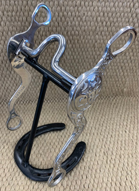 BIT - MB49 - Myler Embossed Sweet Iron Narrow Medium Port Stainless