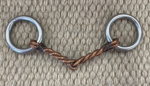 BIT - PB04 - Reinsman Pony Loose Ring Twisted Snaffle 3 1/2