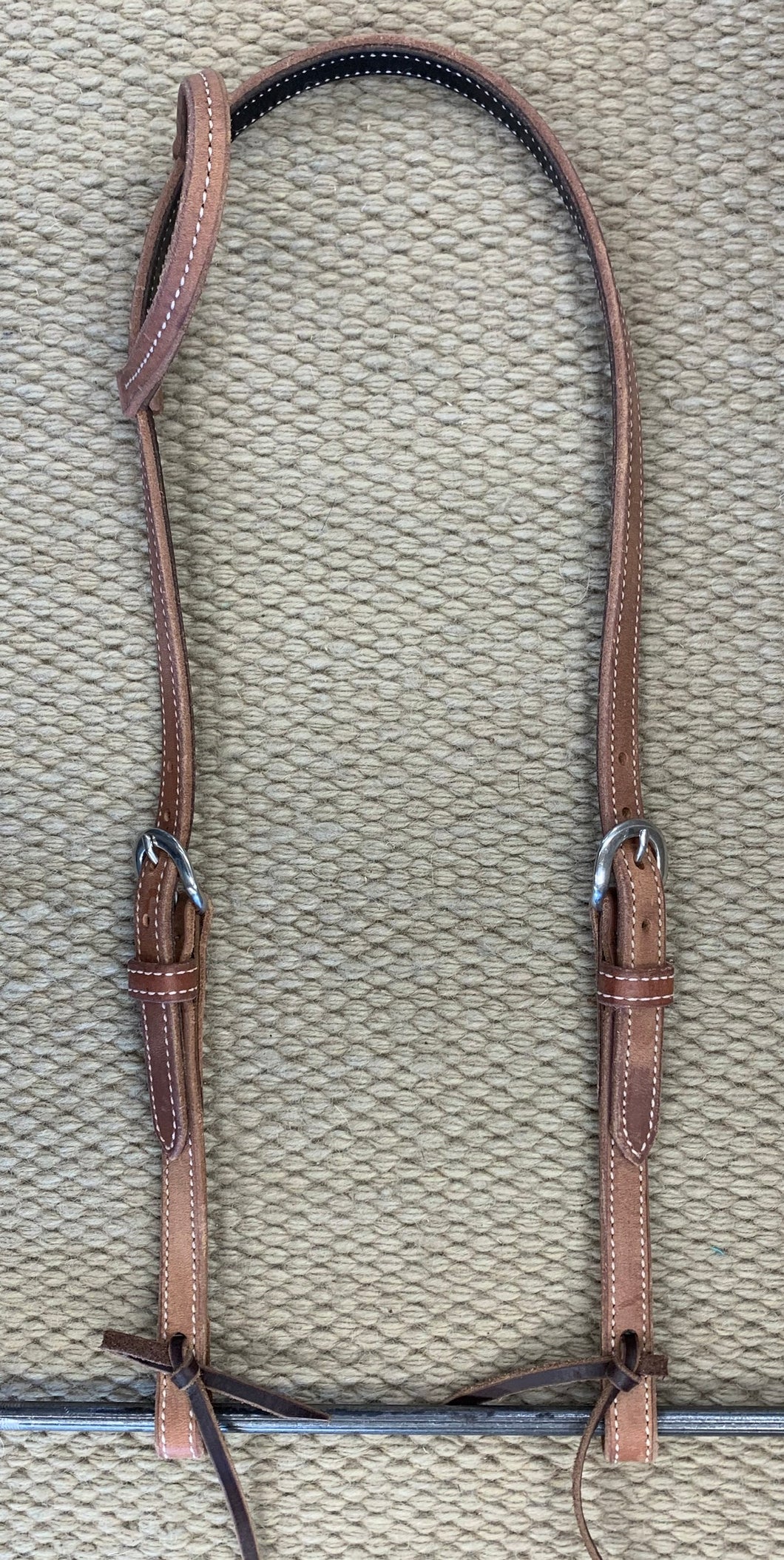 Headstall - HS160 -Stitched Light Harness w/ Tie Ends