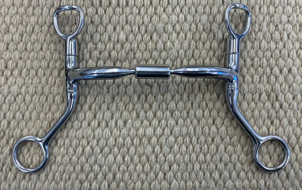 BIT - MB62 - Myler Stainless Steel HBT Sweet Iron Comfort Snaffle Wide Barrel