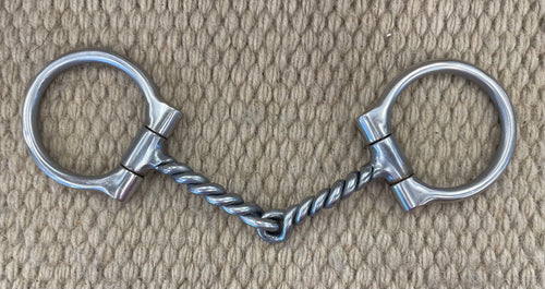 BIT - PB02 - Pro Choice EQ Pony D-Ring Twisted Snaffle 4 1/2