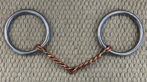 BIT - RM27 - Reinsman Heavy Loose Ring Twisted Copper Snaffle