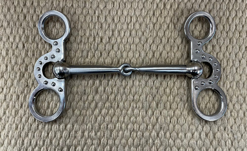 BIT - TB269 - Tom Balding Maverick Snaffle Stainless w/ Dots