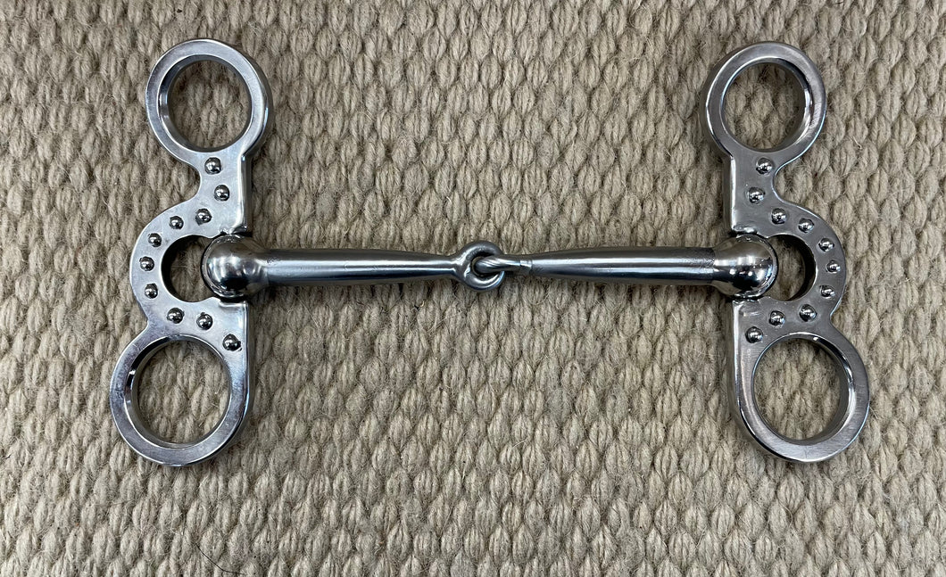 BIT - TB269 - Tom Balding Maverick Snaffle Stainless w/ Dots