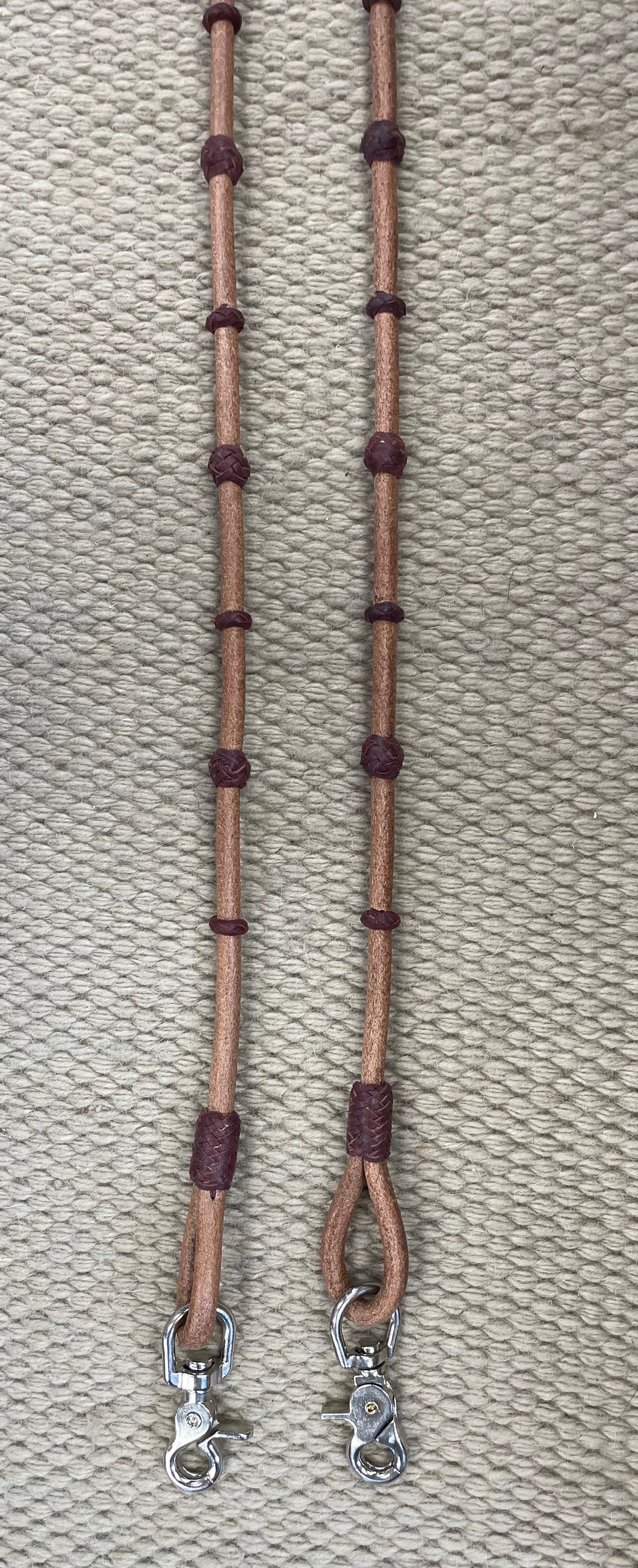 Closed Reins - CR33 - 7 3/4’ Rolled Harness