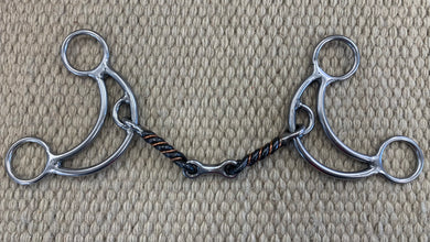 BIT - RM57 - Reinsman Stoney Crescent Moon Twisted Dogbone Gag