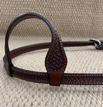 Headstall - HS65 - Basket Brown Single Ear