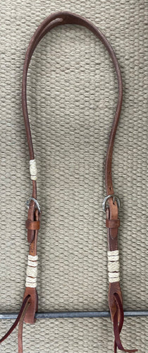 Headstall - HS125 - Harness Split Ear w/ Rawhide