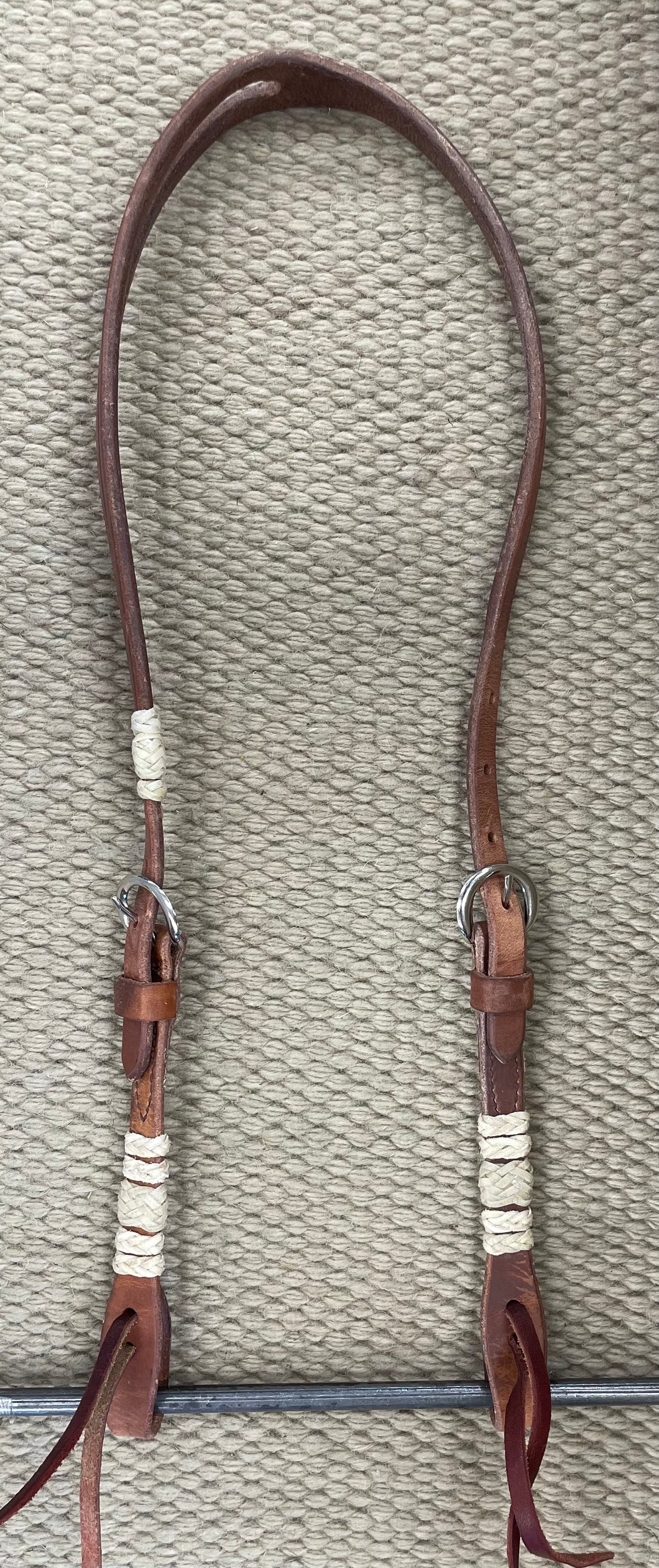 Headstall - HS125 - Harness Split Ear w/ Rawhide