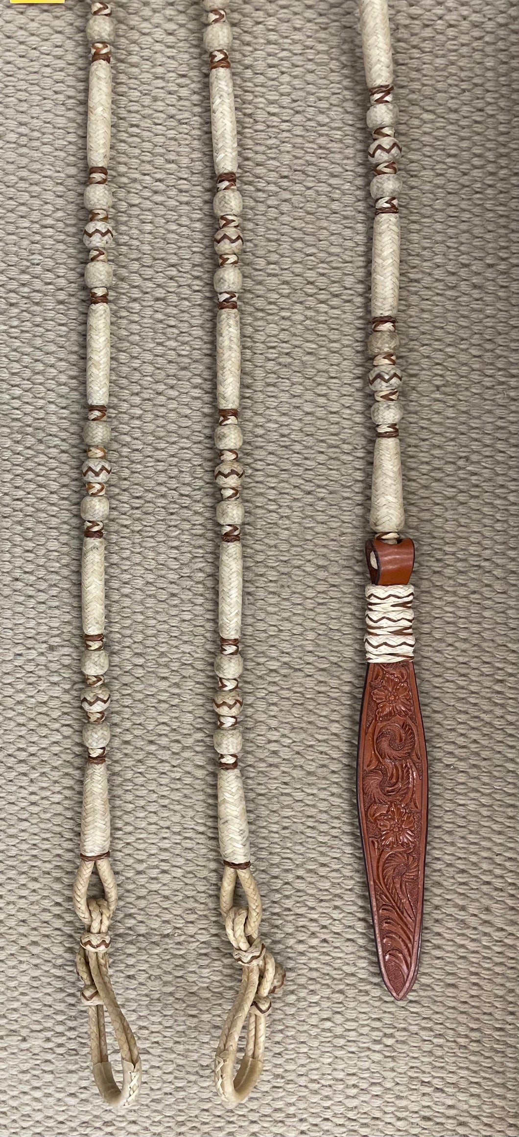 Romal Reins - RR96 - 12 Plait Natural w/ Caramel Accents 106