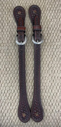 Spur Straps - SPS40 - Men's Straight Basket Brown