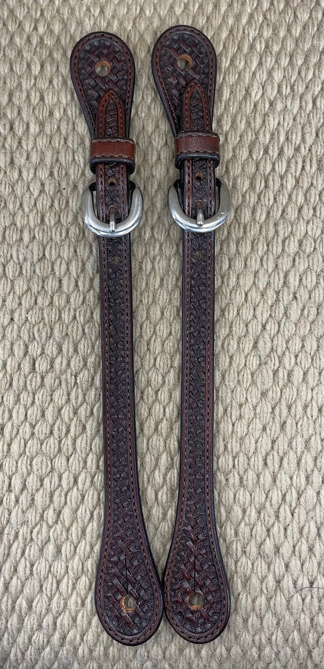 Spur Straps - SPS40 - Men's Straight Basket Brown