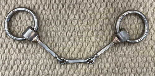BIT - NH03 - Nolan Hansen Loose Ring Square Dogbone Snaffle - 1 7/8