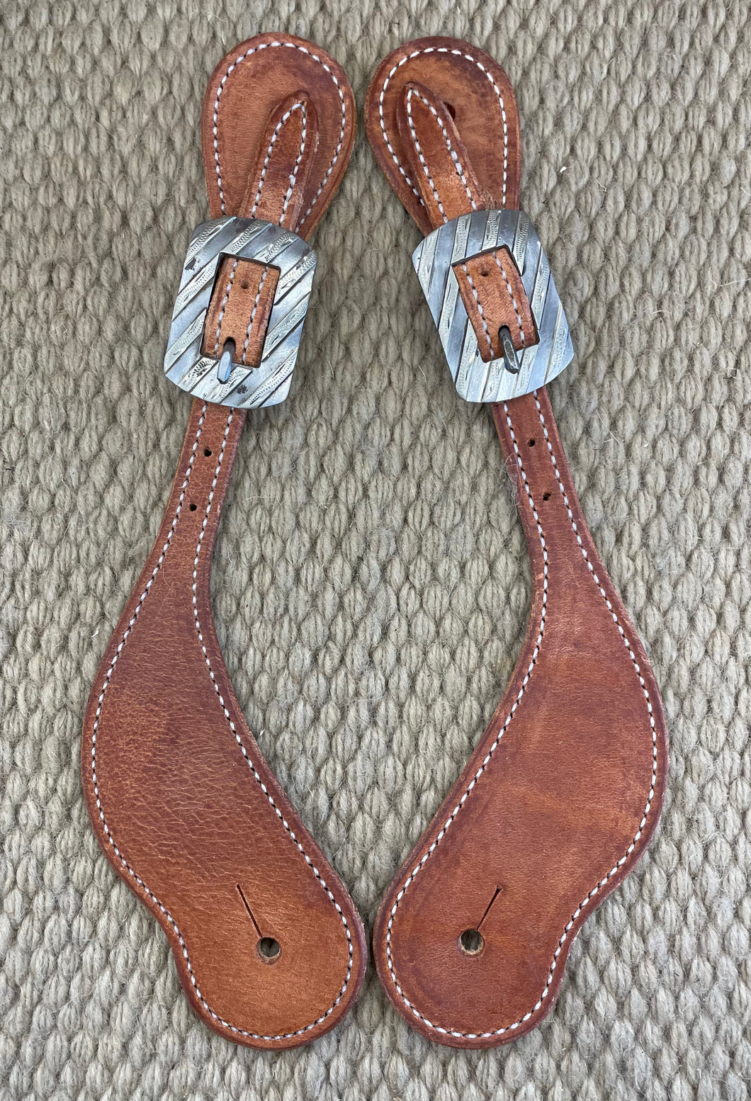 Spur Straps - SPS06 - Martin Cowboy Natural Harness w/ Bandera Buckle