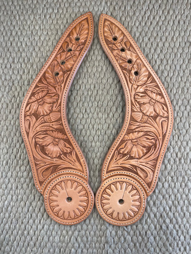 Spur Straps - SPS91 - Toni Pedrini Men's Floral Dove Wing