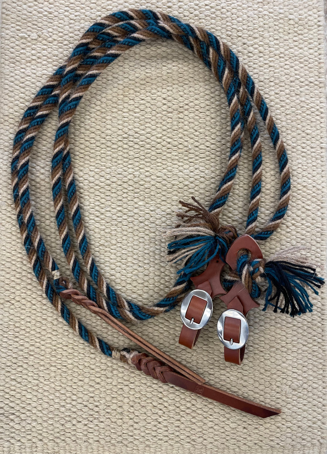 Split Reins - SR103 - 6-Strand Alpaca